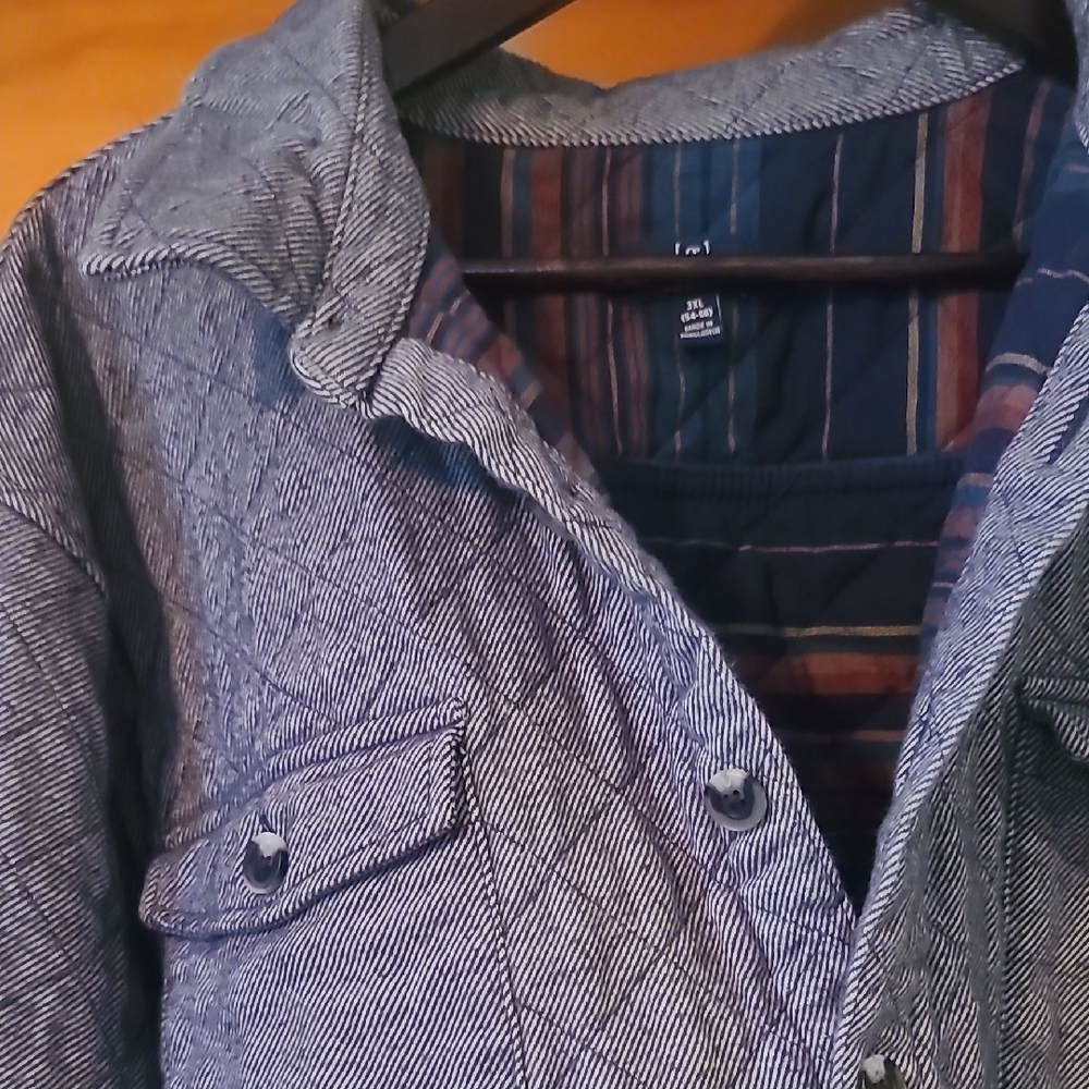 George Men's Quilted Blue Jacket